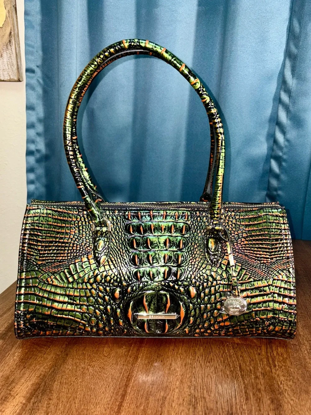 Brahmin NWT Sophia & Veronica - Samba Melbourne - Deep Green & Copper